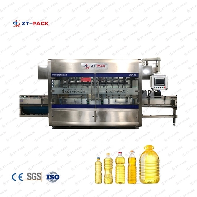Vegetable Edible Oil Filling Machine For Sunflower Oil Production Packing Line
