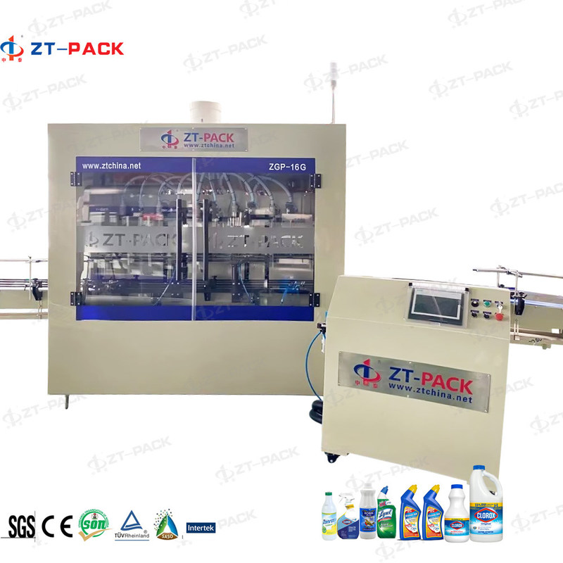 100ml Toilet Cleaner Liquid Filling Machine 0.5l 4000BPH Harpic Bottle Filling Machine