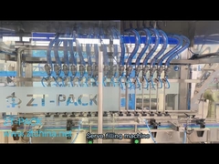 SS316 4800BPH เครื่องบรรจุขวดน้ำยาฆ่าเชื้อด้วยแรงโน้มถ่วงอัตโนมัติเต็มรูปแบบ